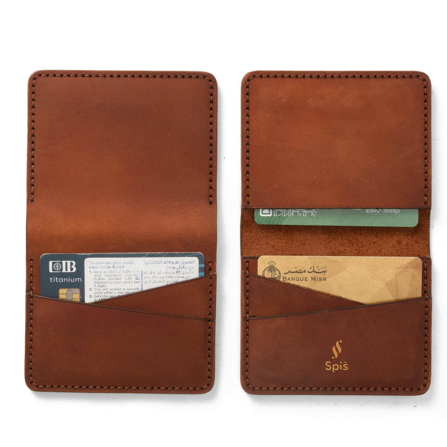 (2x) Slim Wallet for women | Brown