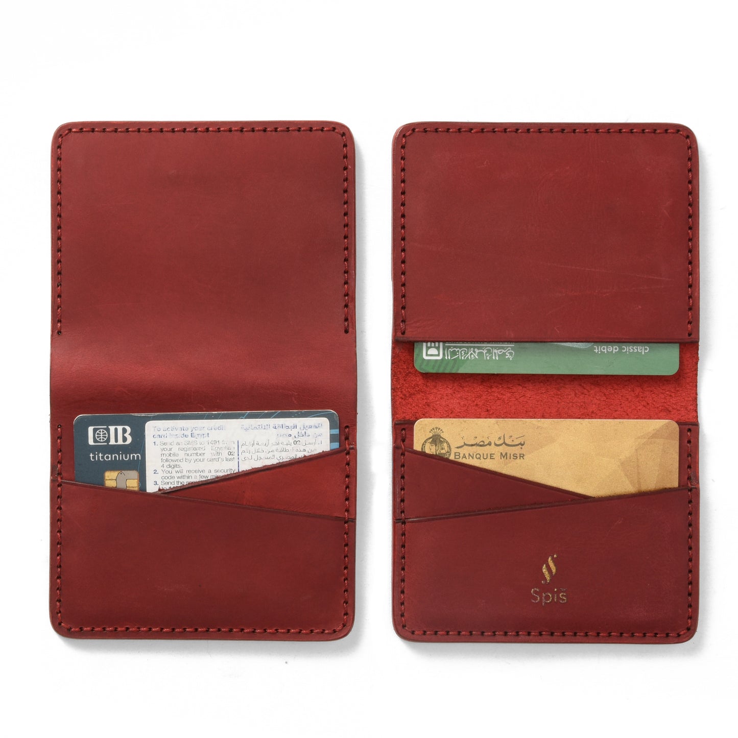 (2x) Slim Wallet for women | Burgundy