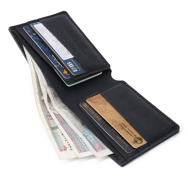 black minimal wallets - front